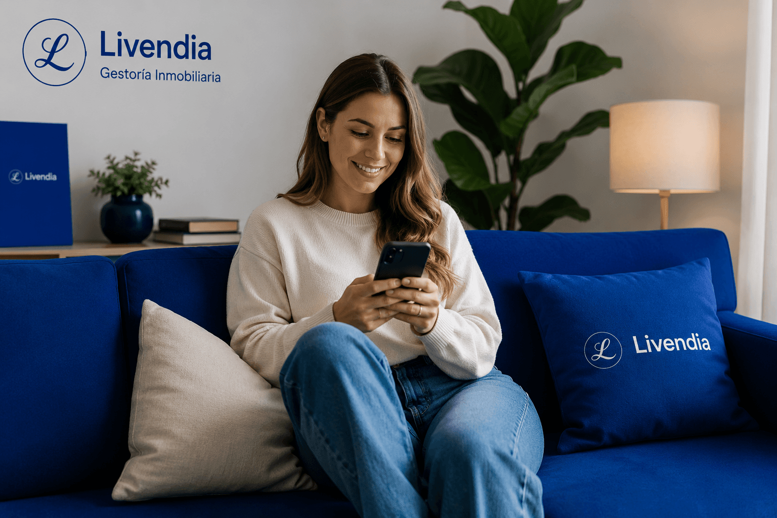 Familia tranquila en casa: gestión inmobiliaria online con Livendia